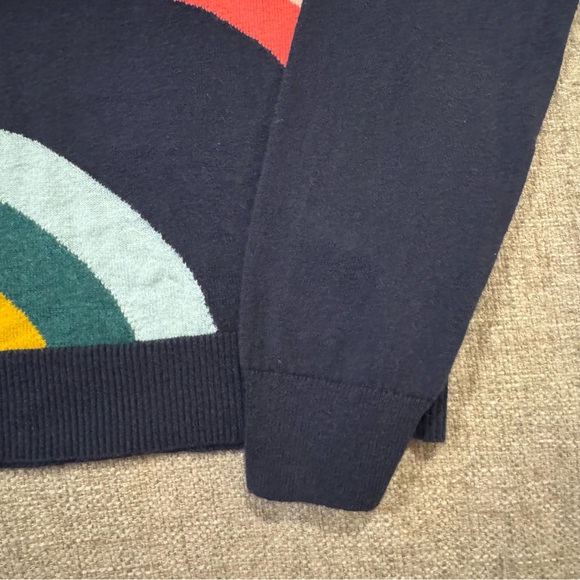 Marine Layer Womens Icon Wavy Rainbow Stripe Cotton Sweater S - Picture 5 of 12